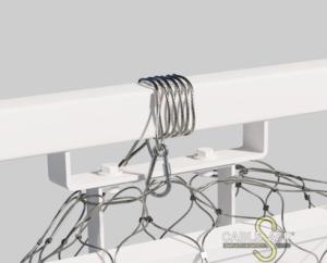 Cordón de seguridad para prevenir la caída de objetos